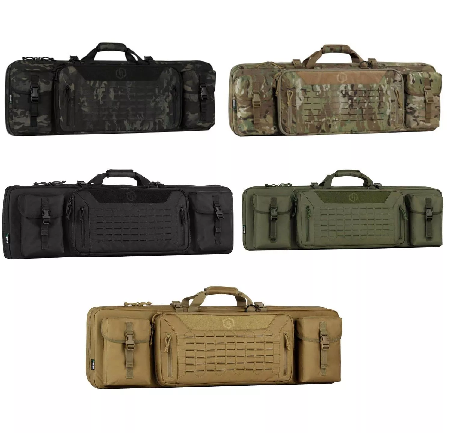 Savior Equipment Urban Warfare Double Rifle Bag – Suitable for Rifle Shotgun, w/ Backpack Strap, 36″ Long