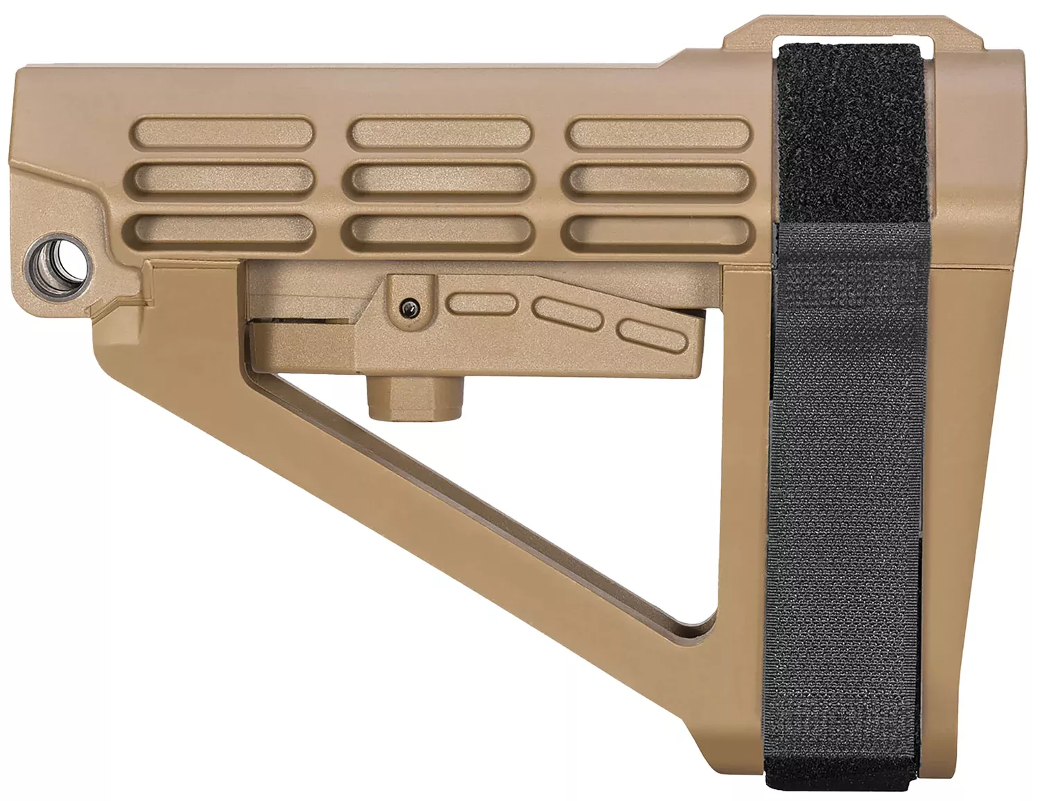 SB Tactical SBA4X02SB SBA4 X Synthetic Flat Dark Earth 5-Position Adjustable for AR-Platform (Tube Not Included)