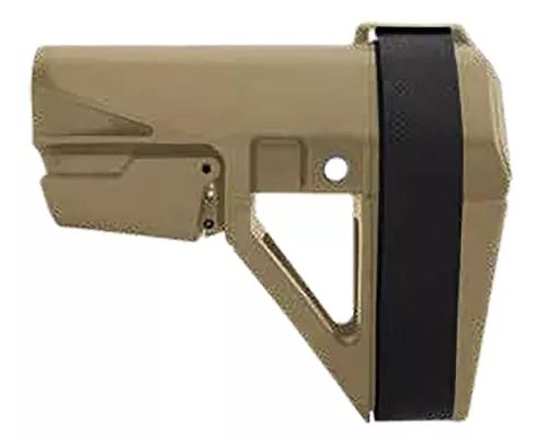SB Tactical SBA5 Pistol Stabilizing Brace 5-Position Adjustable for AR-15 – FDE