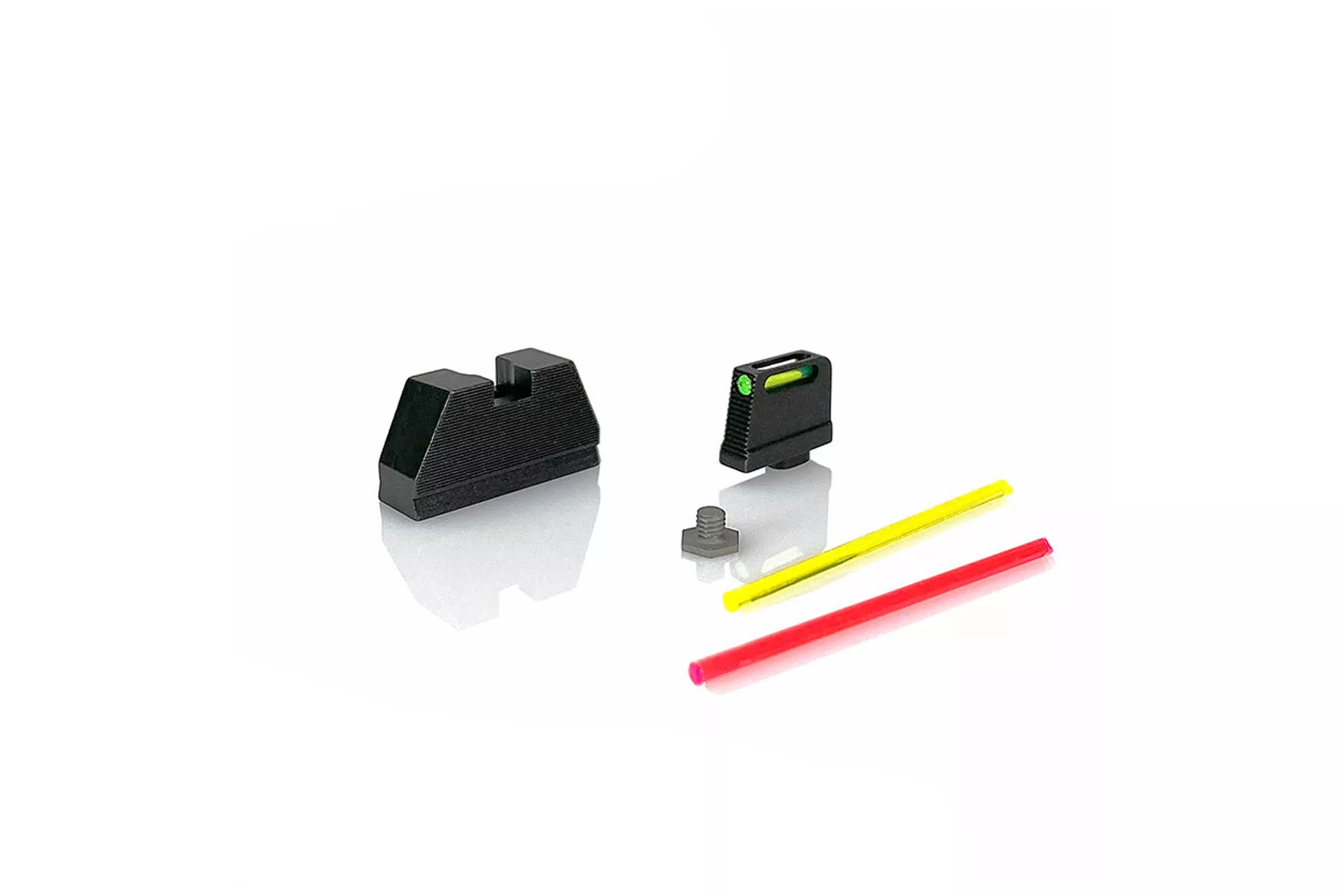SCT Manufacturing Suppressor Height Fiber Optic Sight Set for Glock – 02-2000-02-02