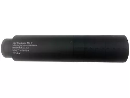 Secondhand DPT Centerfire Over Barrel 44 Cal Mini 5/8×24 Thread Silencer