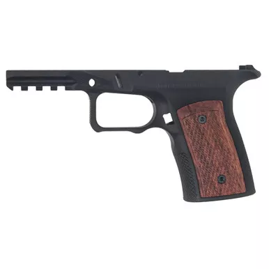 Sharps Bros Grip Module for Ruger RXM — Anodized Black with Brazilian Cherry Panels