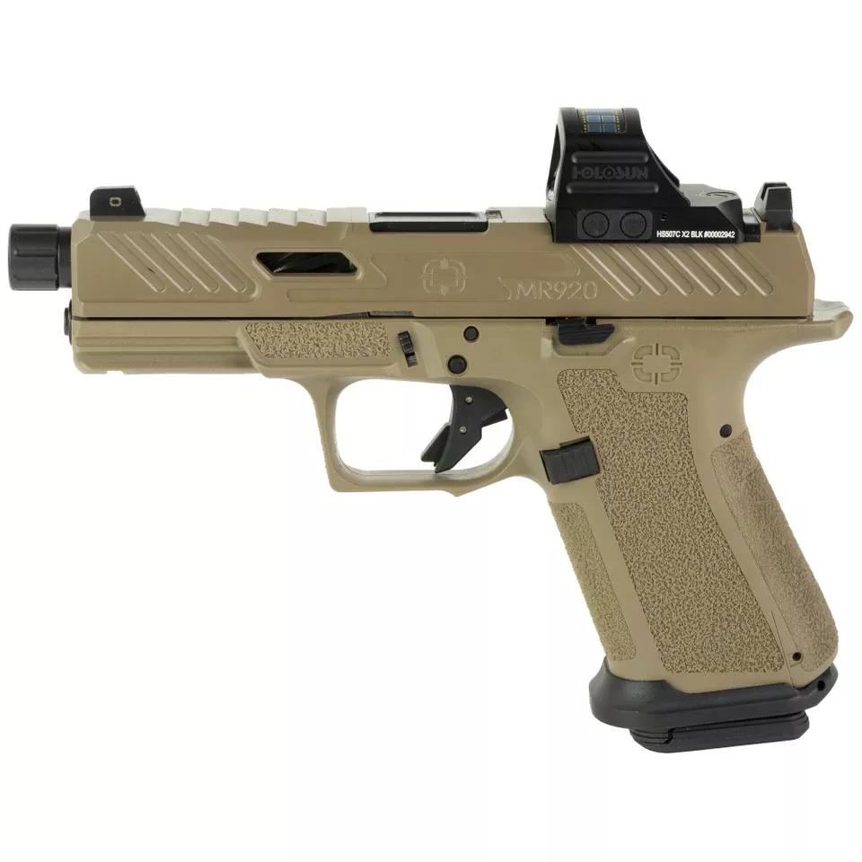SHDW EL MR920 9MM 4.5" Threaded Barrel with Holographic Sight FDE
