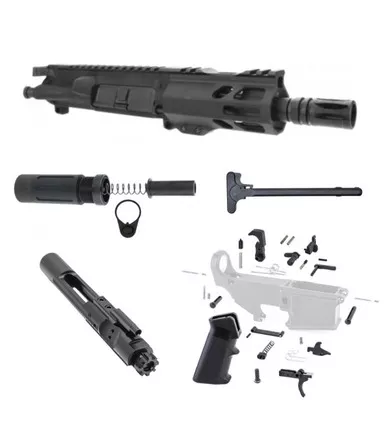 Shorty 5" AR15 Complete Build Kit 7.62x39