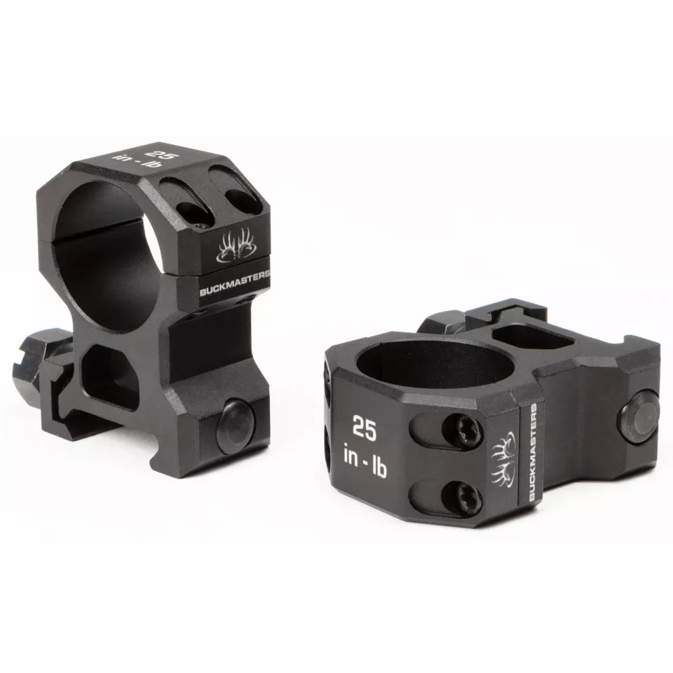 SIG Buckmasters 1" Aluminum High Black Rings