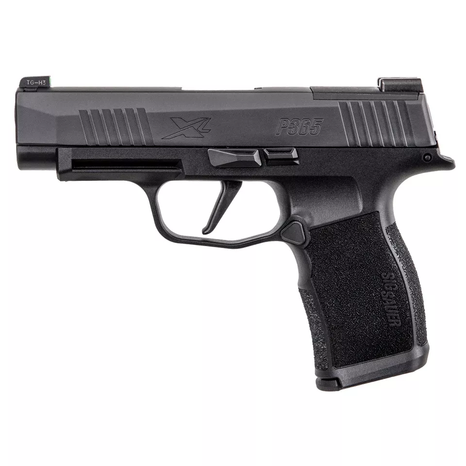 SIG P365XL 9mm Pistol with 3.7" Barrel and 12-Round Capacity, Black with Night Sights and Optics Ready