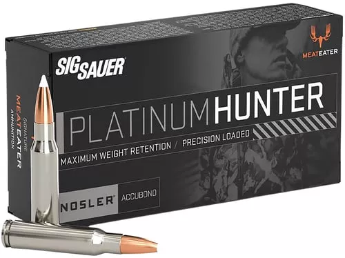 Sig Sauer Platinum Hunter Accubond Rifle Ammunition .308 Win 165gr PT 2700 fps 20/ct