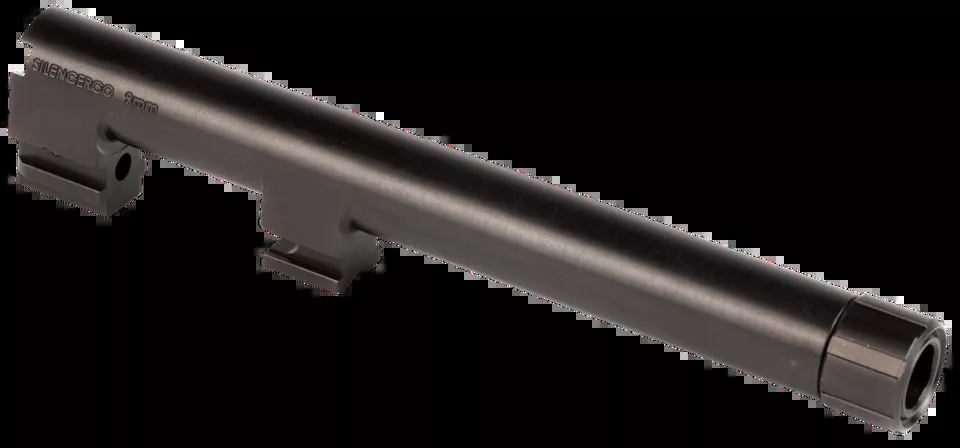 SilencerCo AC2291 5.30" 9mm Threaded Barrel for Beretta 92FS/M92x - Black Nitride Stainless Steel