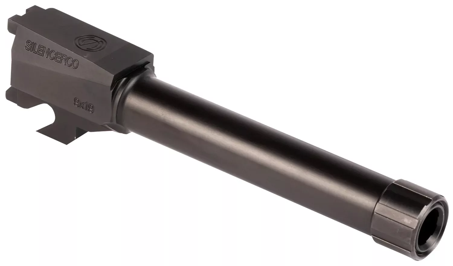 SilencerCo AC2486 Sig9mm Luger 4.50″ Threaded Black Nitride Stainless Steel, Fits Sig P320 Compact
