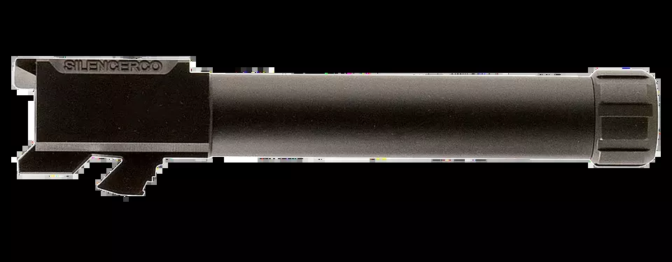 SilencerCo AC5335 9mm Threaded Barrel 1/2"x28 Stainless Steel Black