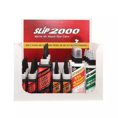 Slip 2000 Slip 2000 SLIP 2000 36 Piece Counter Display of Eco-Friendly Gun Lubricants and Cleaners