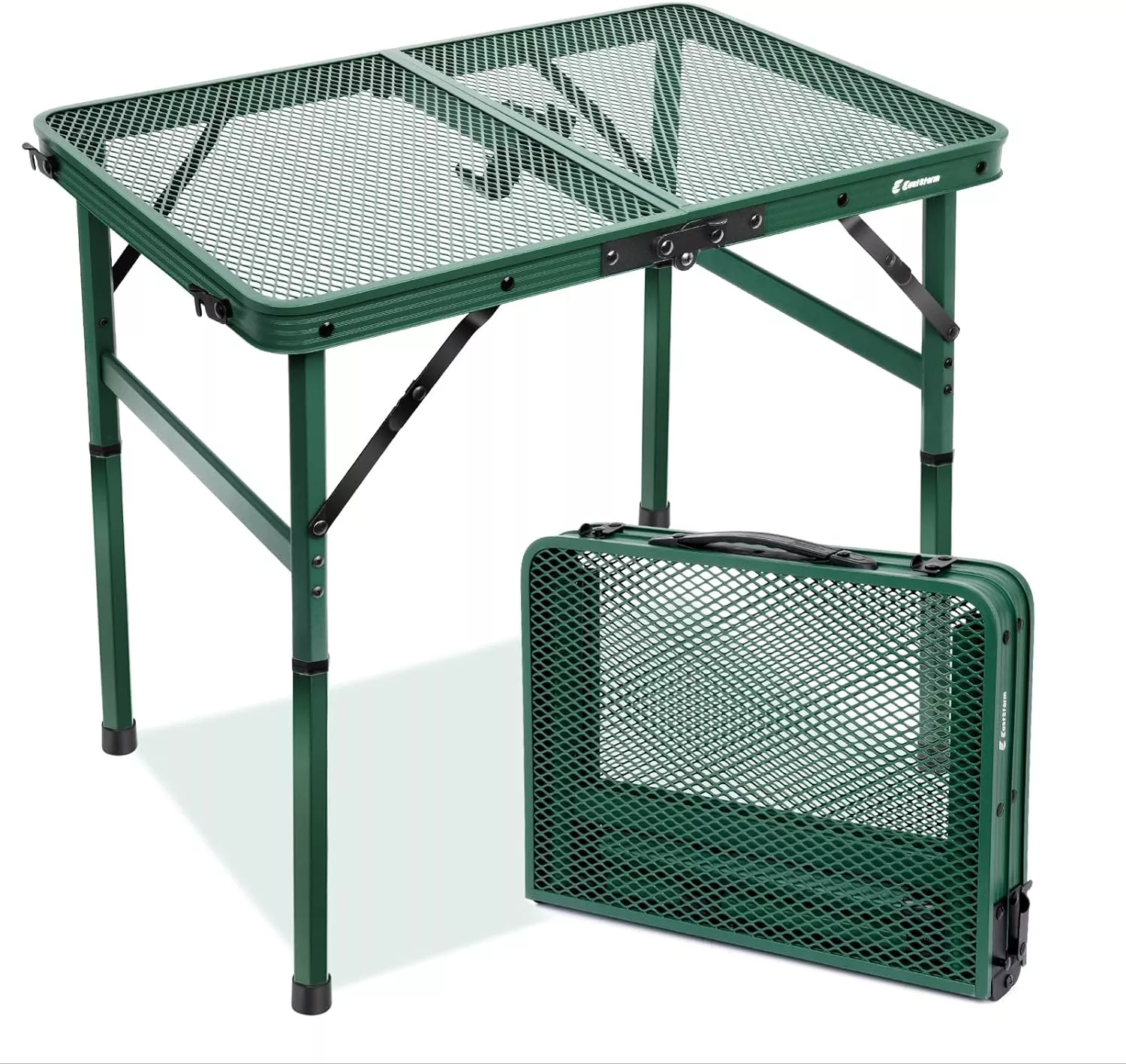 Small Folding Table, Easy for Storage, Compact and Portable Picnic Table for Grill, Outdoor Camping, Garden, Patio, Dining, BBQ, Party, Market, 2Ft (Small, Black), 23.6" L x 15.8" W