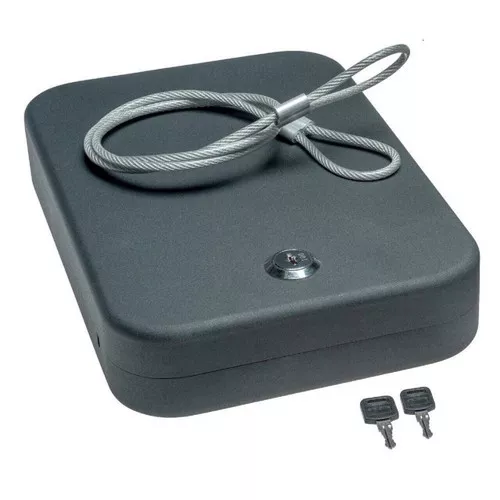 SnapSafe 75210 Lock BoxXL Key Entry Black Steel Holds 1 Handgun 10 W x 7 H x 2 D UPC: 851529004242