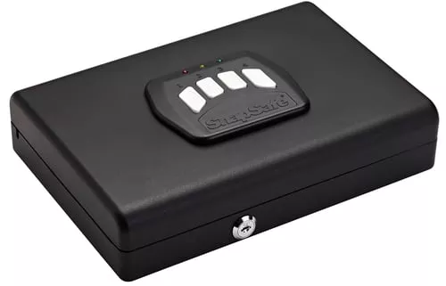 SnapSafe 75432 Keypad SafeKeypad/Key Entry Black Steel 11" H x 8.50" W x 2.25" D