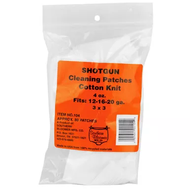 Southern Bloomer Southern Bloomer Cotton Cleaning Patches (Model #104) – 80 Pack in Poly Bag