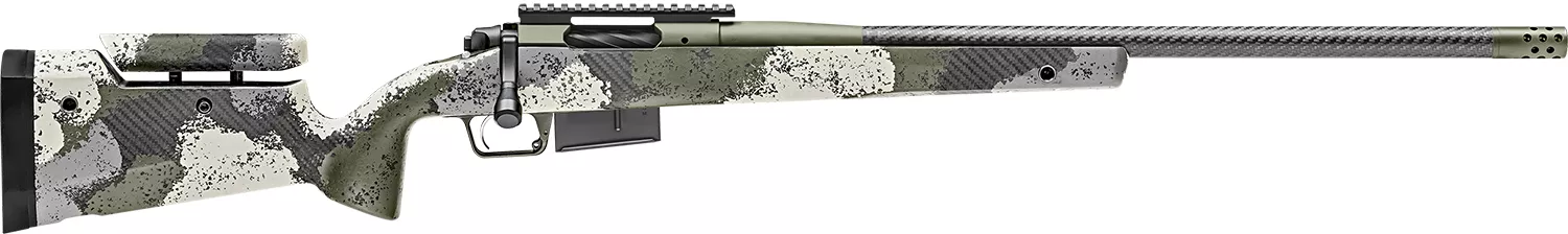 Springfield Armory BAW92465PRCCFGA 2020 WayPoint6.5 PRC 3+1 24" CF Evergreen Camo Hybrid Profile w/Adj Cheek Comb & M-LOK Stock Mil-Spec Green Cerakote Right Hand