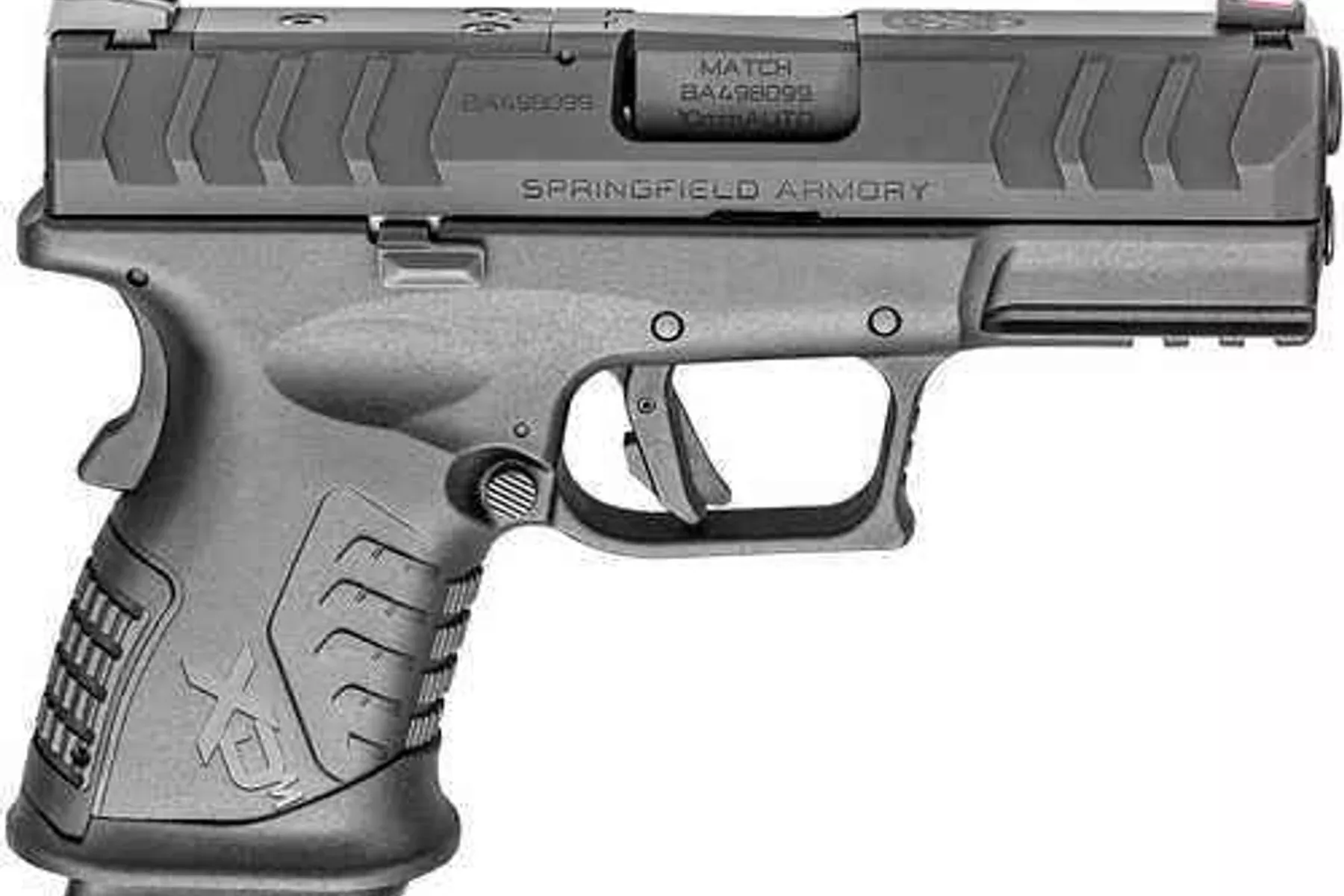 Springfield Armory XD-M Elite Compact OSP Semi-Auto Pistol 10mm Auto 3.8" Barrel (2)-11Rd Mags Right Hand Fiber Optic Front Sights Tactical Rear Black Polymer Finish