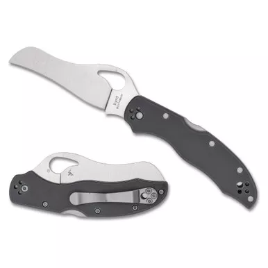 Spyderco Gooney - Folding Knife, Plain, 3.46", Silver