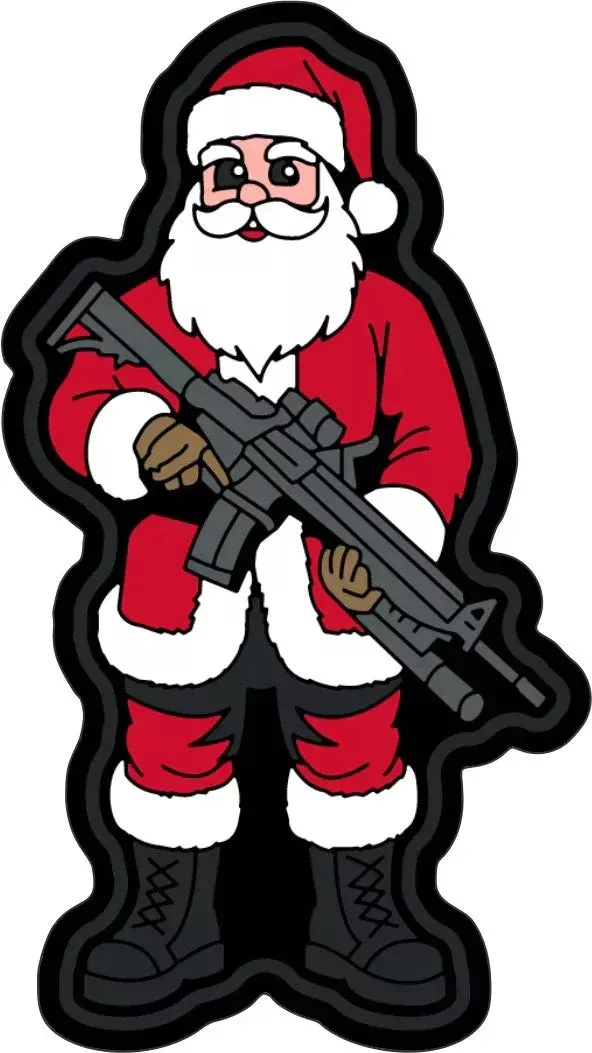 STICKER - Rudolph's Favorite Fat Guy: Santa- 3.5"