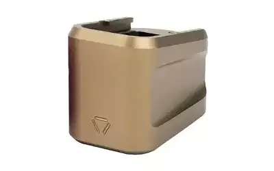 Strike Industries Aluminum Extended Magazine Plate for Glock G19 FDE