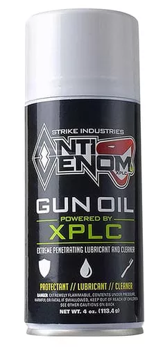 Strike Industries ATVMXPLC Anti Venom XPLX Gun Oil Cleans, Lubricates, Protects 4 oz Aerosol