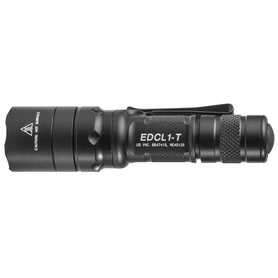SureFire EDCL1-T Flashlight - 5/500 Lumens, Black Tactical Edition