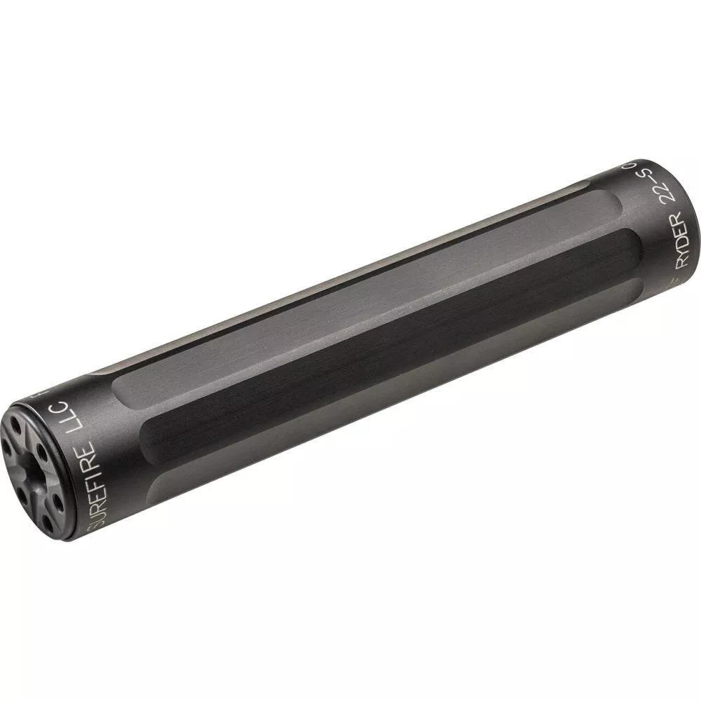 SureFire SF Ryder 22-SSuppressor .22 LR/.22 WMR/.17 HMR Direct Thread 1/2-28 Stainless Steel Black