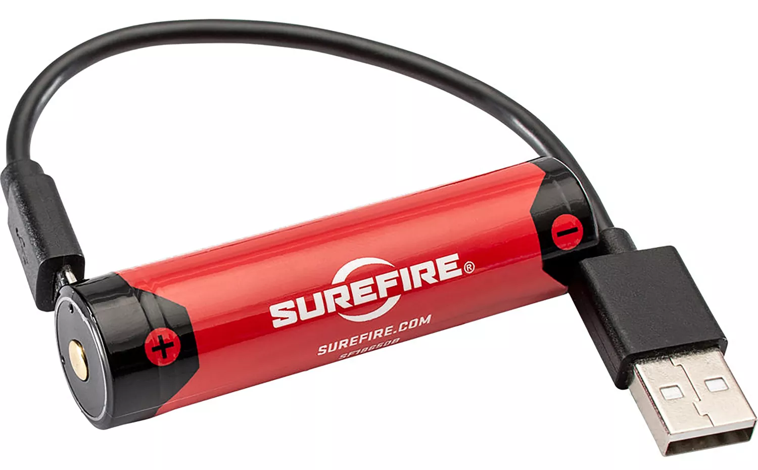 SureFire SF18650B 18650B BatteryRed/Black 3.6 Volts 3,500 mAh (1) Single Pack Rechargeable