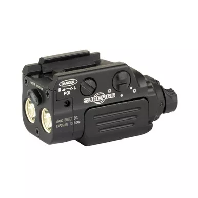 Surefire XR2-A-GN, Rechargeable Weapon Light w/Laser, Fits Pistol and Picatinny Rails, 800 Lumens, Green Laser, Anodized Finish, Black XR2-A-GN