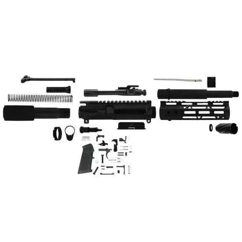 TacFire 7.5″ Unassembled AR 300 Blackout Pistol Build Kit with Lower Parts Kit