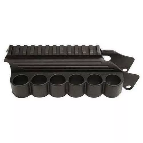TacStar Shotgun Rail Mount With Sidesaddle, Fits Remington 870, 1100, 1187, Black Finish 1081035