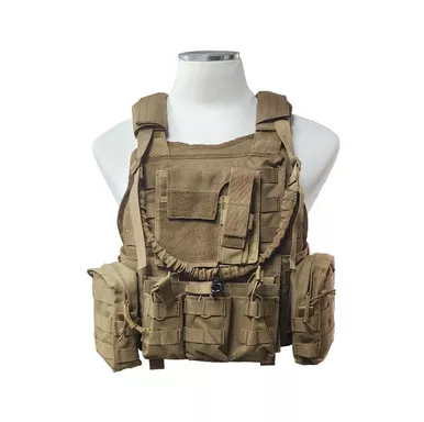 Tactical Plate Carrier Vest - FDE