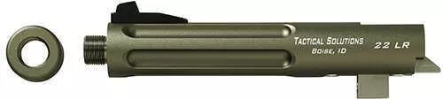 Tactical Solutions Trail-Lite 5 1/2" Threaded Barrel Olive Drab Green Md: Tl5.5TERF-04