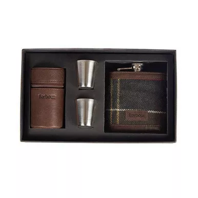 Tartan Hip Flask and Cups