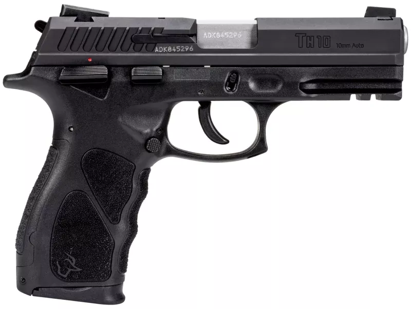 Taurus 1TH10041 TH Full Size 10mm Auto 15+1 4.27" Matte Stainless Steel Barrel, Matte Black Serrated Slide, Black Polymer Frame w/Picatinny Rail, Black Interchangeable Backstrap Grip Right Hand