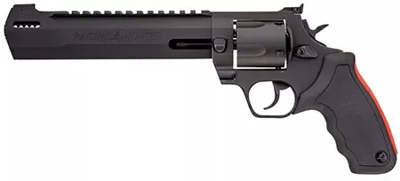 Taurus 2500081RH Raging Hunter Large Frame 500 S&W Mag 5rd 8.38" Black Ported/Target Crown Barrel, Matte Black Oxide Cylinder, Black Steel Frame Black Rubber Grip