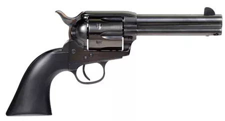Taylors & Company 555162 Devil Anse 357 Mag Caliber with 4.75" Blued Finish Barrel, 6rd Capacity Blued Finish Cylinder, Color Case Hardened Finish Steel Frame & Matte Black Wood Grip