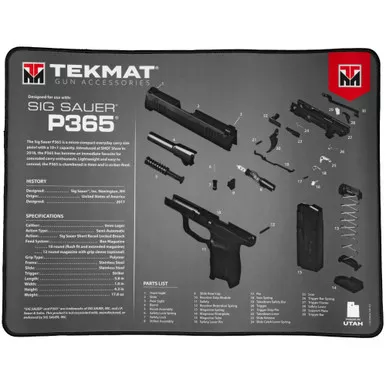 TekMat TekMat Ultra Mat for SIG P365 – Gun Cleaning and Maintenance Surface