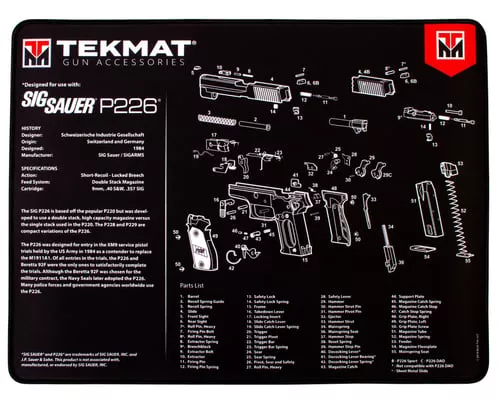 TEKMAT ULTRA PSTL MAT SIG P226 BLK