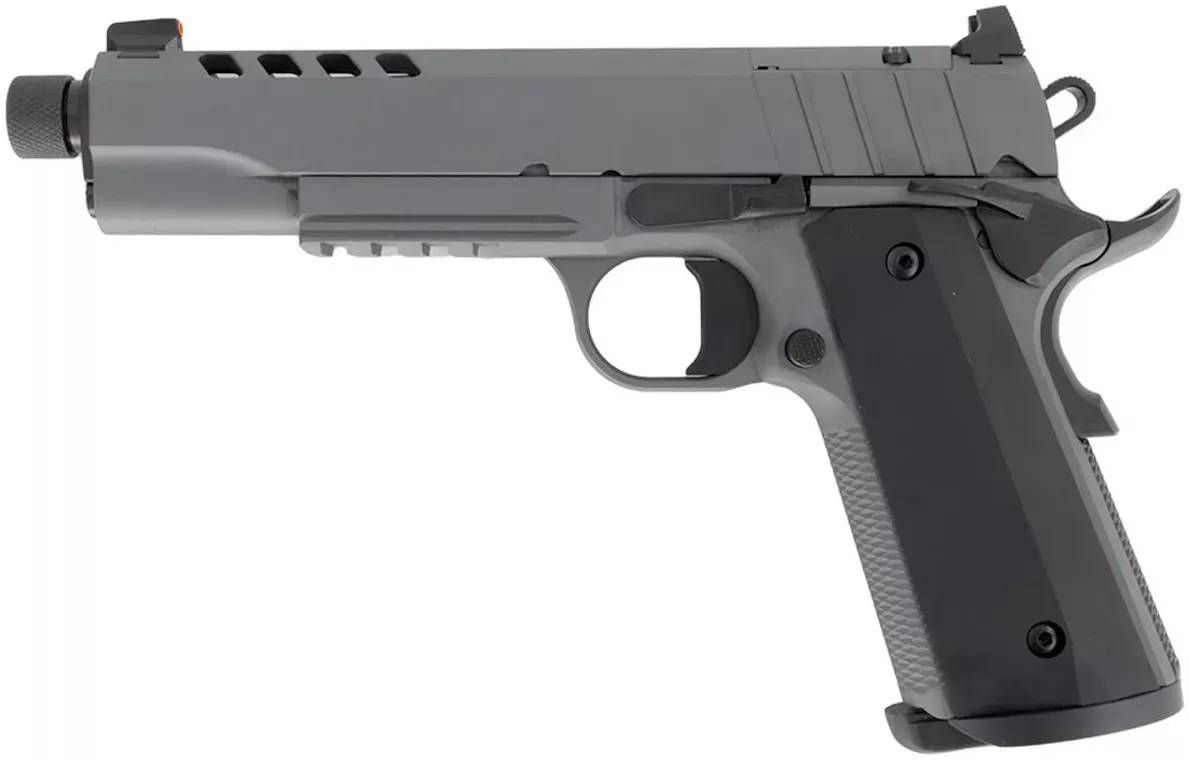 Tisas 1911 Night Stalker Sf 10mm 5 Thd Grey 8RD