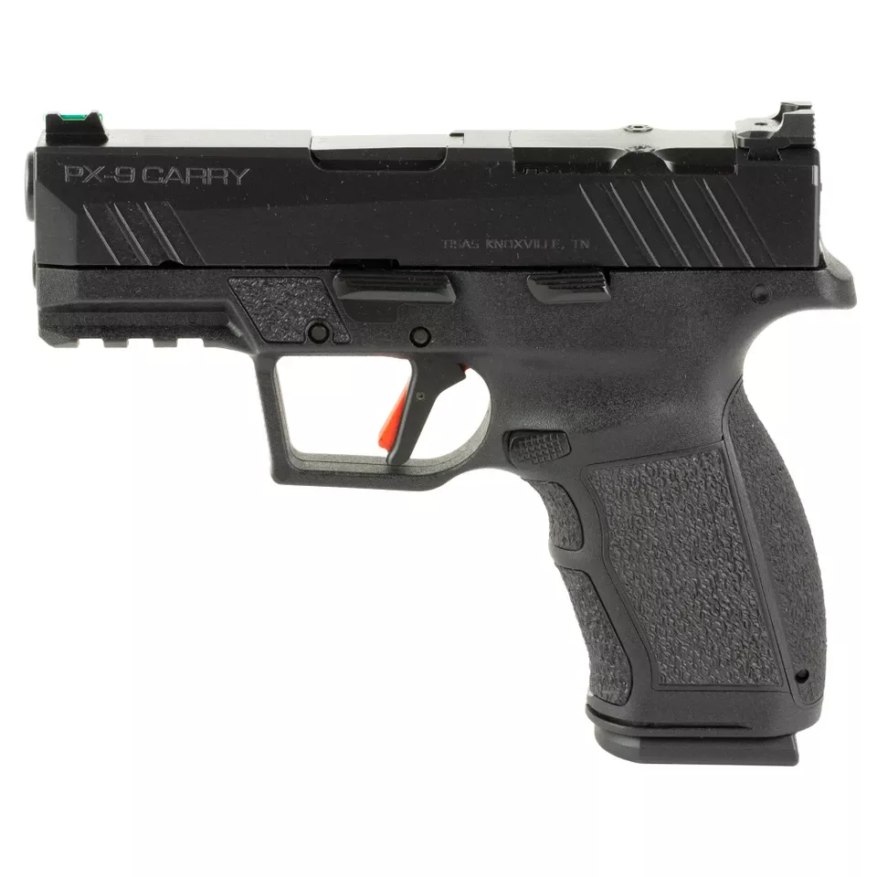 TISAS PX-9 Carry 9mm Pistol, 3.5" Barrel, 15-Round Capacity, Black Finish