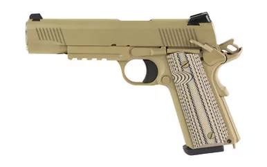 Tisas USA Tisas USA 1911 Raider in Flat Dark Earth - 9mm, 5-Round Capacity, Full Size Semi-Automatic Pistol