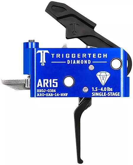 TriggerTech AR0SAB14NNF Diamond Flat Single-Stage 1.5-4.0 lbs Adjustable for AR-15