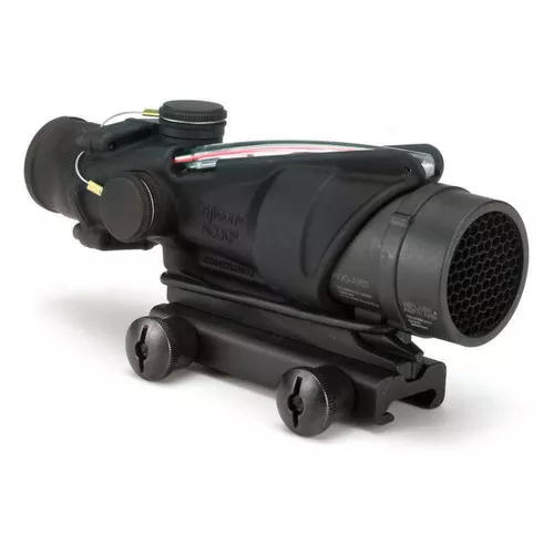 Trijicon 100226 ACOGBlack Hardcoat Anodized 4x32mm Illuminated Red Chevron Reticle