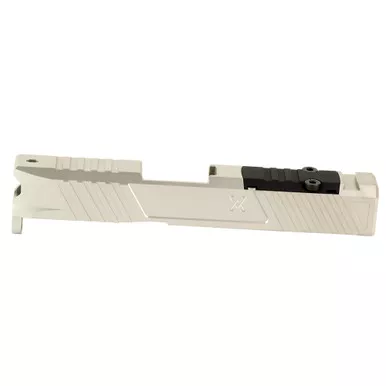 True Precision Duty Slide, Stripped, Fits Glock 43/43X, RMS Optic Cut, Satin Stainless Finish, Silver TP-G43DS-SS-RMS