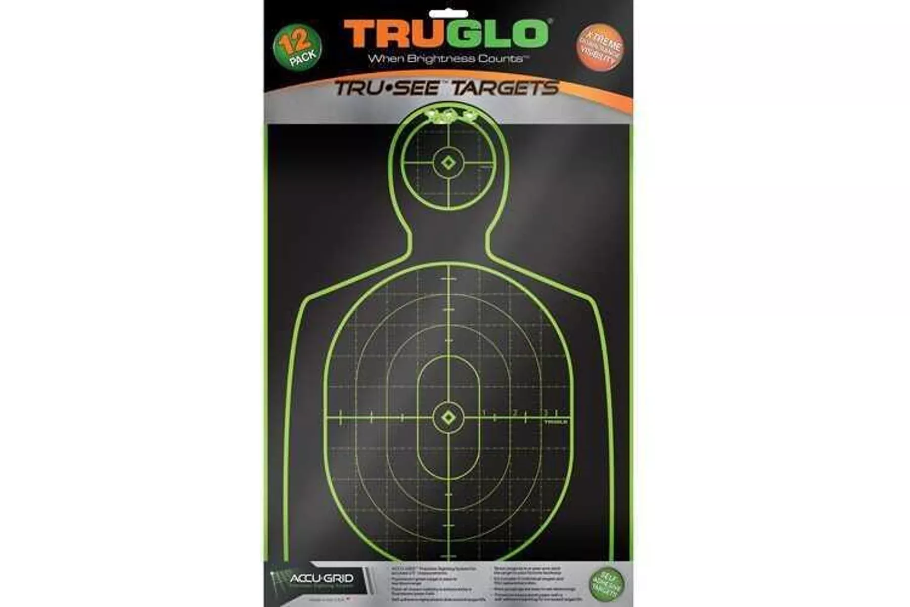 Truglo Handgun Target 12x18" 12 Pack TG13A12