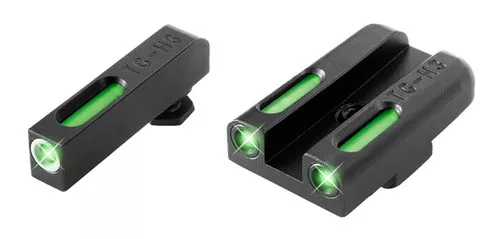 TruGlo TG13GL3A TFXGreen Fiber OpticTritium Front GreenTritiumFiber Optic Rear Black Nitride Fortress Frame Compatible wMost Glock Except MOS Post Mount UPC: 788130019993