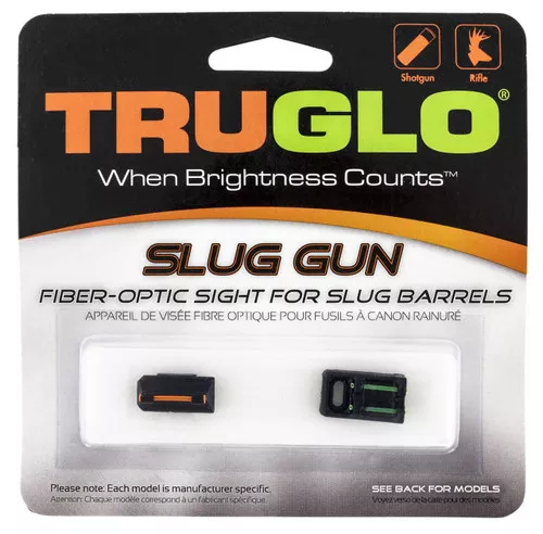 TruGlo TG961R Slug Gun SeriesBlackRed Fiber Optic Front Sight Green Fiber Optic Rear UPC: 788130040935