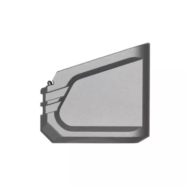 Tyrant CNC +6/5 Mag Extension, Matte Finish, Gray, Fits Glock 17/19X/22/34/35/45 TD-G17MAGEX-G