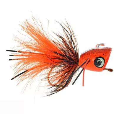 Umpqua Bass Popper | Orange Splat | Size 06